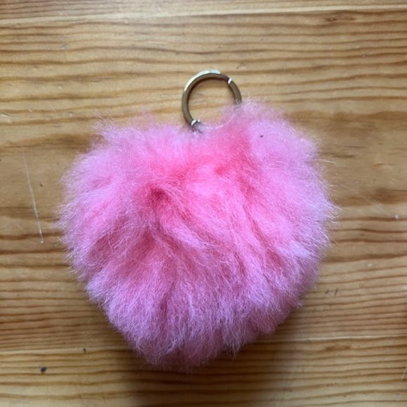 049.  pink 100% Alpaca Key chain or Bag Accessory - Picture 1 of 2